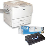 HP C8543X cartridge and printer